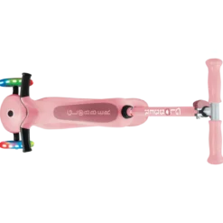 Monopattino per Bambini 3 in 1 Rosa Pastello Regolabile 50 kg Ruote LED