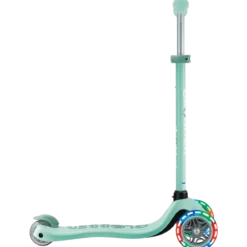 Monopattino per Bambini 3 in 1 Verde Menta Regolabile 50 kg Ruote LED