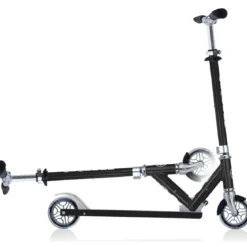 Monopattino per Bambini 6+ Nero Leggero Regolabile 100kg in Alluminio