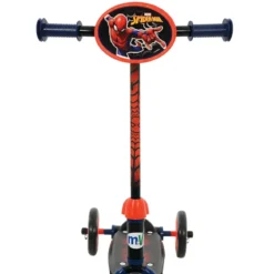 Monopattino per Bambini 3 Ruote Spiderman Marvel Manubrio Regolabile