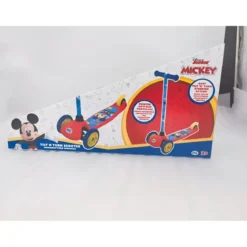 Monopattino per Bambini 3 Ruote Topolino Disney Manubrio Regolabile