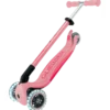 Monopattino per Bambini 3 Ruote Rosa Pastello con Luci LED Regolabile