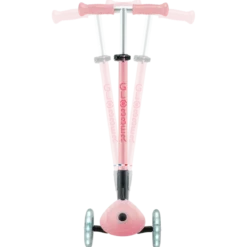 Monopattino per Bambini 3 Ruote Rosa Pastello con Luci LED Regolabile