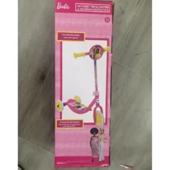 Monopattino per Bambini 3 Ruote Barbie Rosa Manubrio Regolabile