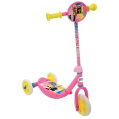 Monopattino per Bambini 3 Ruote Barbie Rosa Manubrio Regolabile