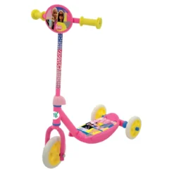 Monopattino per Bambini 3 Ruote Barbie Rosa Manubrio Regolabile