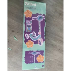 Monopattino per Bambini 3 Ruote Stitch Disney Manubrio Regolabile