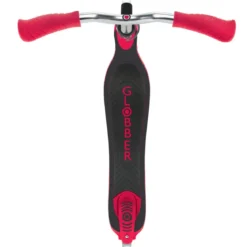 Monopattino per Bimbi 2 Ruote Rosso Manubrio Regolabile Ruote LED