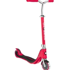 Monopattino per Bimbi 2 Ruote Rosso Manubrio Regolabile Ruote LED