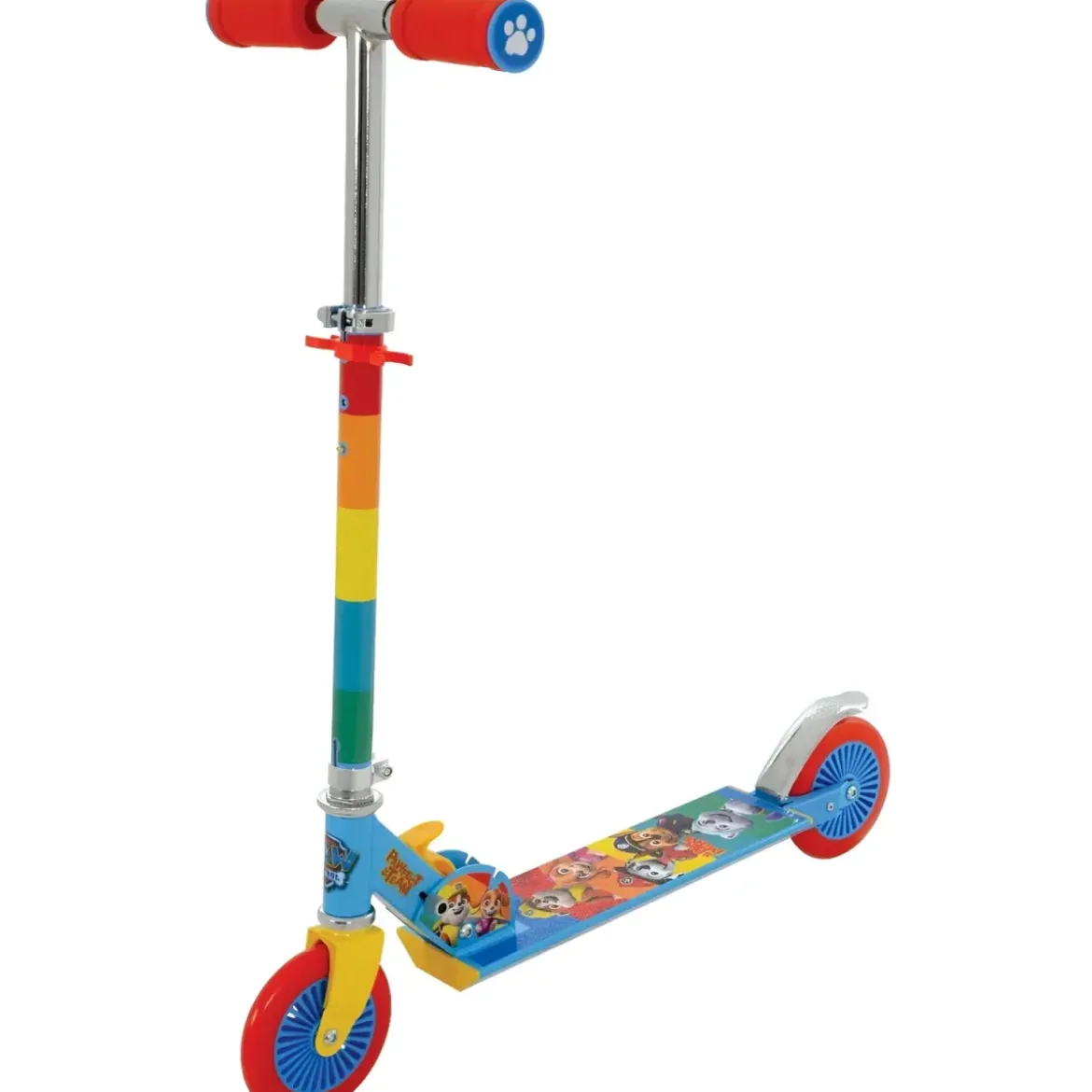 Monopattino Pieghevole Bambini Paw Patrol 2 Ruote Manubrio Regolabile
