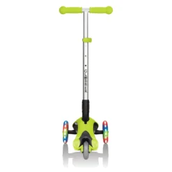 Monopattino Pieghevole con Luci Scooter Verde Lime Regolabile per Bambino