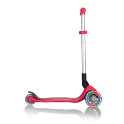 Monopattino Rosso con Luci Scooter Pieghevole per Bambino max 50 kg