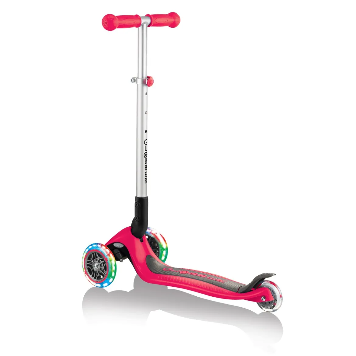 Monopattino Rosso con Luci Scooter Pieghevole per Bambino max 50 kg