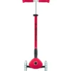 Monopattino 3 Ruote Bambini Pieghevole Regolabile Ruote LED Rosso Nero