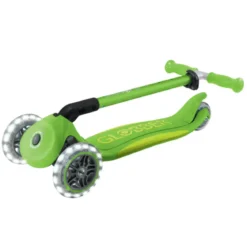 Monopattino 3 Ruote Bambini Pieghevole Regolabile Ruote LED Verde