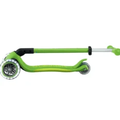 Monopattino 3 Ruote Bambini Pieghevole Regolabile Ruote LED Verde