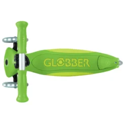 Monopattino 3 Ruote Bambini Pieghevole Regolabile Ruote LED Verde