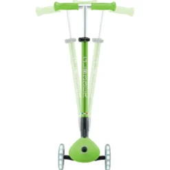 Monopattino 3 Ruote Bambini Pieghevole Regolabile Ruote LED Verde