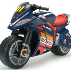 Moto Cavalcabile a Spinta Bambini XL Blu Licenza Repsol Ruote Larghe
