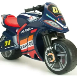 Moto Cavalcabile a Spinta Bambini XL Blu Licenza Repsol Ruote Larghe