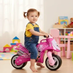 Moto Cavalcabile per Bambini Minnie Disney Rosa Massimo 30 kg