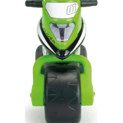 Moto Cavalcabile per Bambini Verde Nero Primi Passi Scooter Ergonomico