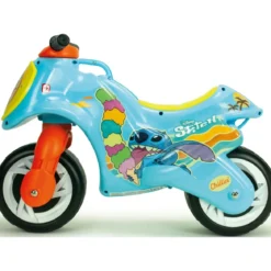 Moto Cavalcabile per Bambini Stitch Disney Celeste Giallo Ergonomico