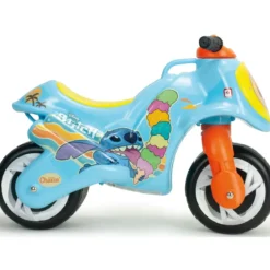 Moto Cavalcabile per Bambini Stitch Disney Celeste Giallo Ergonomico