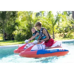 Moto d'Acqua WAVE MAKER Gonfiabile per Bambini Elettrica a Batteria Piscina Mare