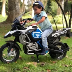 Moto Elettrica Bambini 24V BMW R1250 GS Adventure Ruote Gonfiabili