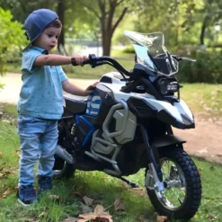Moto Elettrica Bambini 24V BMW R1250 GS Adventure Ruote Gonfiabili