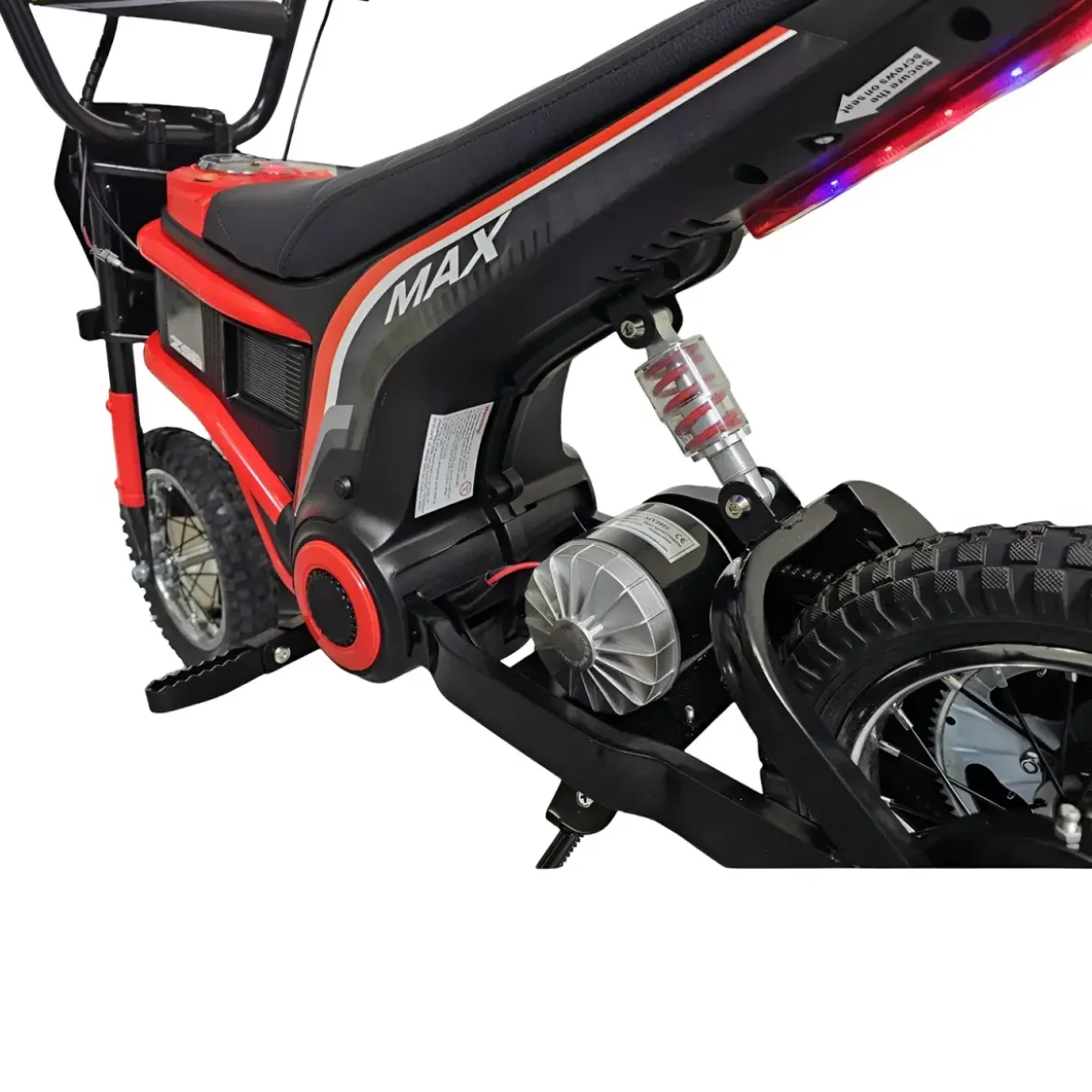 Moto Elettrica per Bambini a Batteria Moto Cross 24 V Cavalcabile Rossa