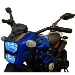 Moto Elettrica per Bambini a Batteria Moto Cross 12V Blu Metallizzato