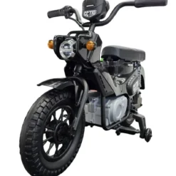 Moto Elettrica per Bambini Honda Cross Cub 110 12V Nero Ruote Laterali