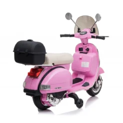 Moto Elettrica per Bambini Piaggio Vespa PX 150 Rosa a Batteria 12 V