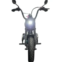 Moto Elettrica per Bambini 24V BMW R18 Nero Sedile Effetto Pelle Luci