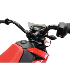 Moto Elettrica per Bambini 12V Honda Rosso con Rotelle Luci e Suoni