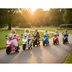 Moto Elettrica per Bambini 12V Scooter Nero Honda SH125