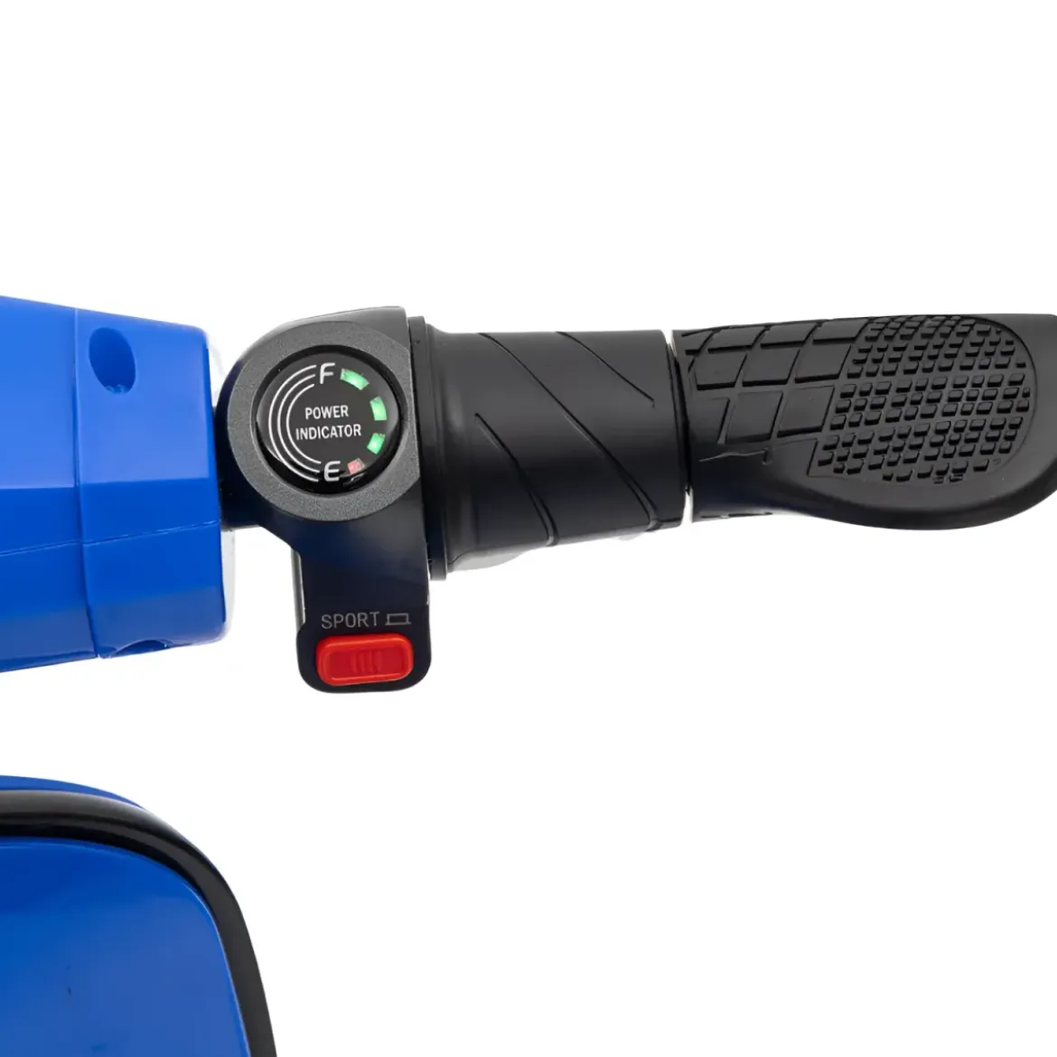Moto Elettrica 24V per Bambini Blu Doppia Batteria Waterproof