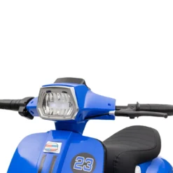 Moto Elettrica 24V per Bambini Blu Doppia Batteria Waterproof