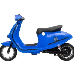 Moto Elettrica 24V per Bambini Blu Doppia Batteria Waterproof