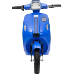 Moto Elettrica 24V per Bambini Blu Doppia Batteria Waterproof