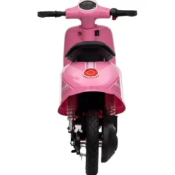 Moto Elettrica 24V per Bambini Rosa Doppia Batteria Waterproof