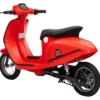Moto Elettrica 24V per Bambini Rosso Doppia Batteria Waterproof
