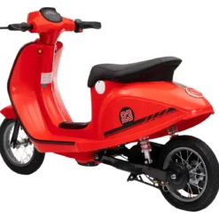 Moto Elettrica 24V per Bambini Rosso Doppia Batteria Waterproof