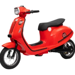 Moto Elettrica 24V per Bambini Rosso Doppia Batteria Waterproof