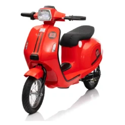 Moto Elettrica 24V per Bambini Rosso Doppia Batteria Waterproof
