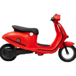 Moto Elettrica 24V per Bambini Rosso Doppia Batteria Waterproof