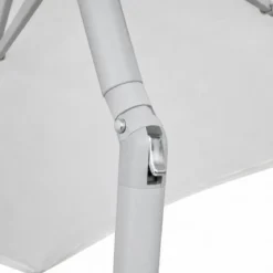 Ombrellone Bianco 3 Mt da Giardino Rotondo Palo Centrale Balcone Girevole