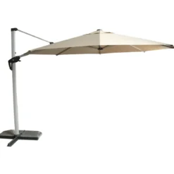 Ombrellone da Giardino Sabbia 350x350 cm Palo Decentrato Antivento